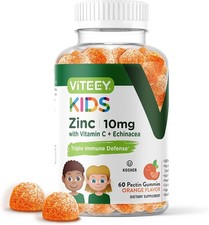 Zinc for Kids Gummies 10mg, with Vitamin C Echinacea - 60 Count