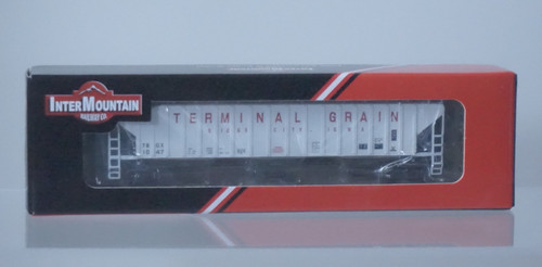 Vagón de tren tolva InterMountain TERMINAL GRAIN 1047 escala N 3 bahías - 65393-12 | Zustand: Used