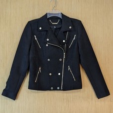 Chaqueta de motociclista de gamuza sintét…