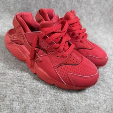 Kids Nike Air Huarache Run Youth Size 5Y Triple Red October Shoes 654275-600