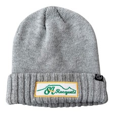 Zephyr SA Racquets Knit Beanie Gray Pickleball Tennis Club Unisex Warm Hat