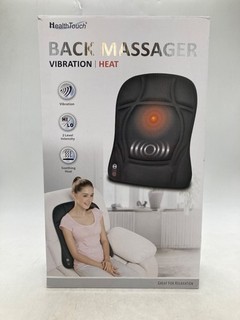 HealthTouch Back Massager W Vibration & Heat Relaxation For Home Office Or Car
