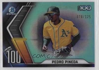 2022 Bowman Chrome Scouts Top 100 Aqua Refractor /125 Pedro Pineda #BTP-100 lz7