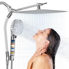 Rain Shower Head with Handheld Spray Combo,High Pressure Filtered Handheld Sh...