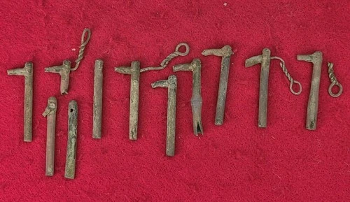 EXCAVATED CIVIL WAR ARTILLERY FRICTION PRIMERS FROM BATTLE OF GRAND ECORE