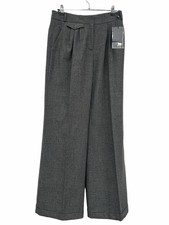 Alexander McQueen Wool Dress Trousers Grey Pleated Cuffed BNWT
