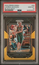 2023 Panini Prizm WNBA #64 Lauren Jackson Black Gold /5 PSA 10