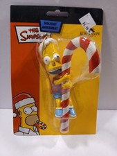 Kurt S Adler The Simpsons BART w/ Candycane Christmas Ornament Figure