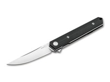 Boker Plus Burnley Kwaiken Mini Cuchillo Aleta 3" D2 Hoja Satinada, G10 con Clip