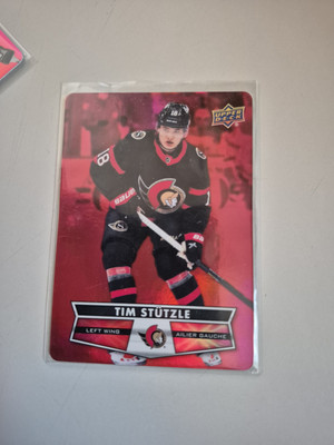 2021-22 Upper Deck Tim Hortons Tim Stutzle Red Die Cut #DC-7 Senators 