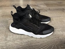 Nike Womens 10 Air Huarache Run Ultra 819151-008 Black Lace Up Running Shoes