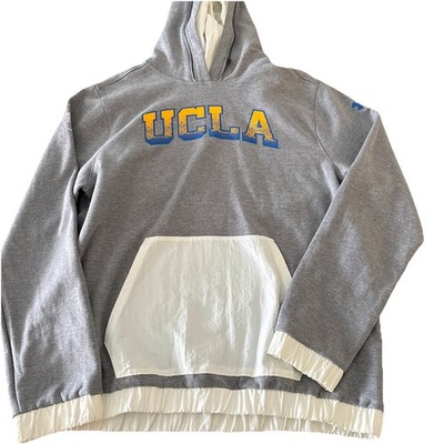 Under Armour Mens L Gray Cotton Blend UCLA pullover Hoodie Sweatshirt has tag