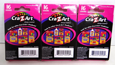 Cra-Z-Art Scented Crayons 16 Colors 3 Packs Super Scented New