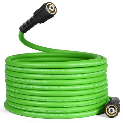 #ad #ad Flexible Pressure Washer Hose 50FT 3400 PSI 1 4#x27;#x27; Power Washer Hose Replacem... $56.30