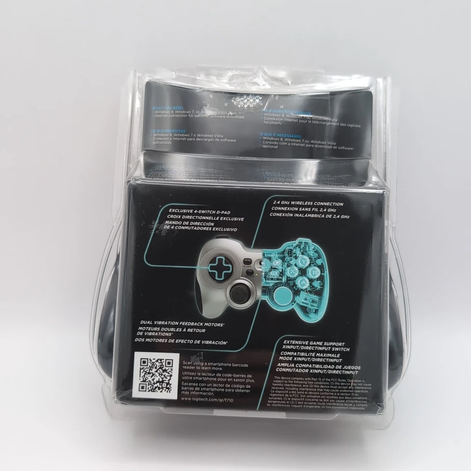 Gamepad inalámbrico Logitech G F710 plateado para escritorio Foto 4 de 4