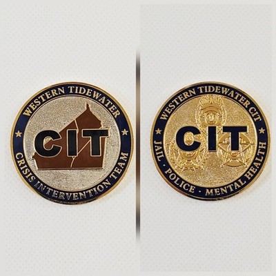 Western Tidewater Virginia Crisis Intervention Team CIT Challenge Coin 1.75''