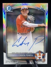 2025 Bowman Chrome Prospect Auto Caden Powell #CPA-CPO Refractor /499 A Astros