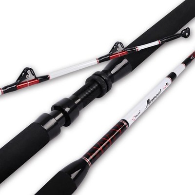 Fiblink 5'6'' Saltwater Trolling Rod Deep Drop Big Game Conventional Boat Roller