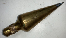 VINTAGE MILLERS FALLS BRASS PLUMB BOB 10oz