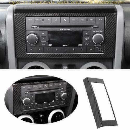 Decorazione Interna Per Volante Jeep Wrangler JK 2007-2010 – Kit ABS In Fibra Di Carbonio Da 4 Pezzi