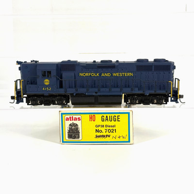 HO Atlas 7021 EMD GP38 Diesel Locomotive NW Norfolk Western KDs TESTED CUSTOM