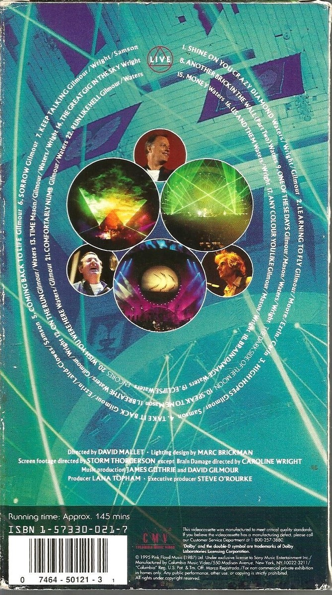洋画・外国映画 Pink floyd PULSE20.10.94 洋画・外国映画 Pink floyd PULSE20.10.94 洋画・外国映画 Pink