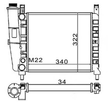 Radiateur Fiat UNO