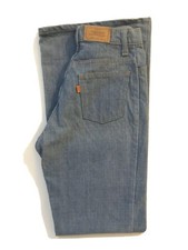 Vtg 70s Made USA Levi's Orange RARE Tab Big E Bell Bottom Mom Hippie Jeans 27X33