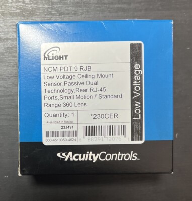 Acuity Controls nLight NCM PDT 9 RJB Ceiling Mounted Occupancy Sensor *NEW*