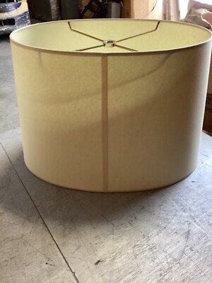 Royal Designs Inc Oval Hardback Lampshade Beige  See Description for Size