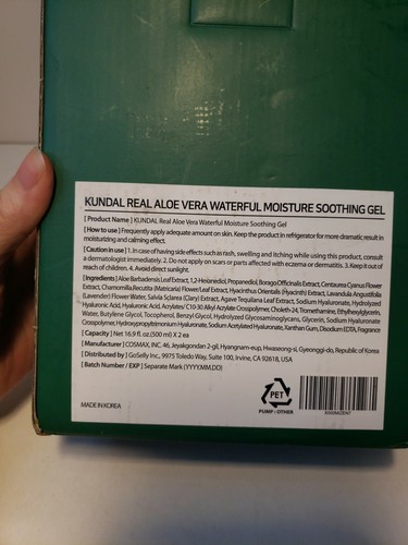 NEW BOX Kundal Real Aloe Vera Moisture Soothing Gel 2 bottles AWARD winning US - Picture 4 of 5