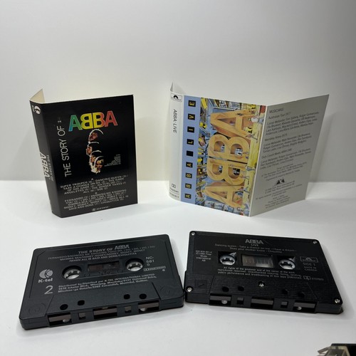 ABBA Cassette Tape Lot 4 Gold More Live The History Of Abba Clean Original - Picture 4 of 4