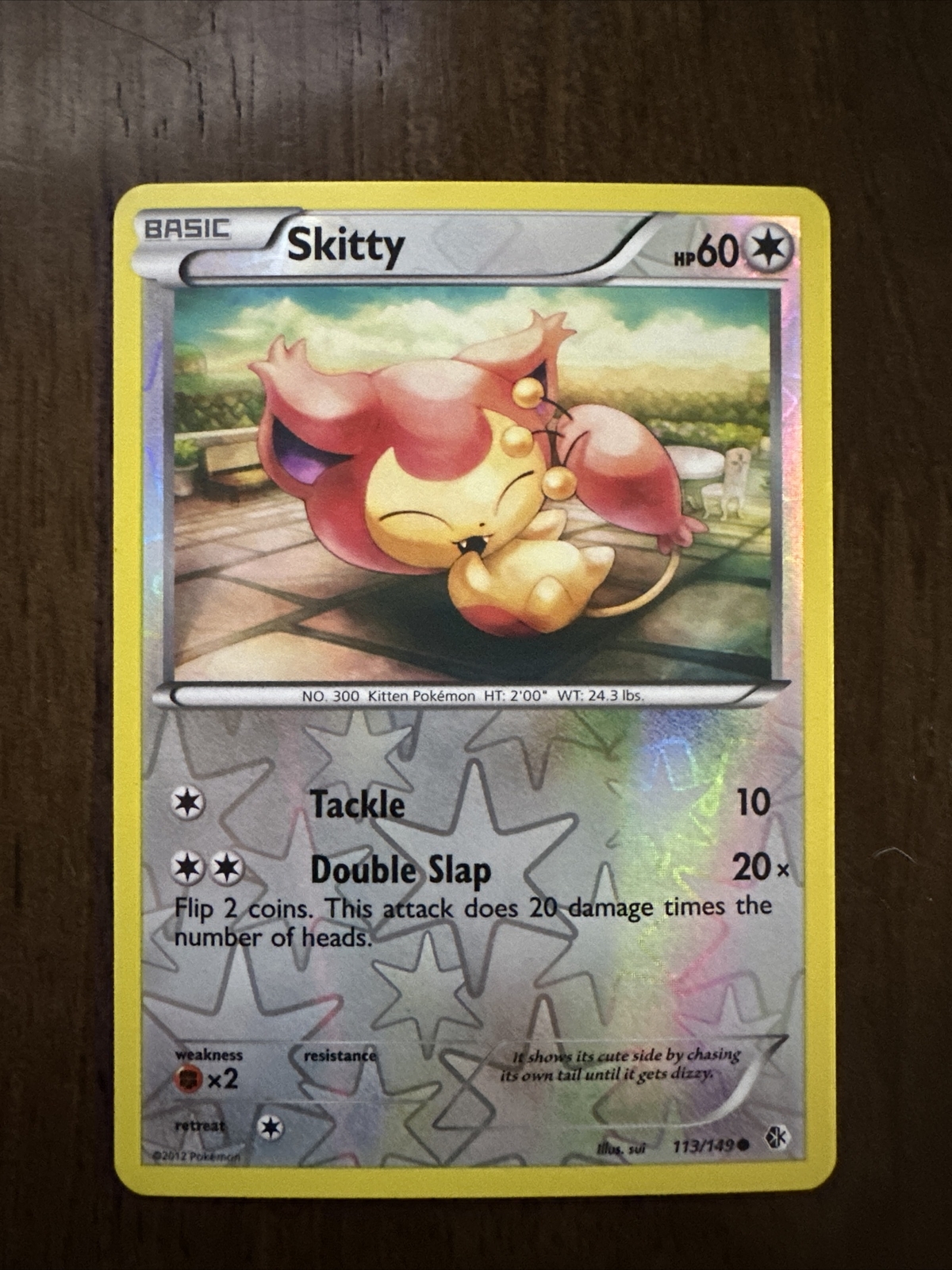 Skitty 113/149 Boundaries Crossed Pokemon Common Reverse Holo Near Mint