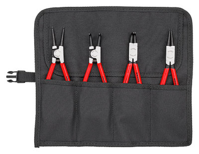 Knipex 00 19 56 Sicherungsringzangen-Satz 4-teilig in Werkzeugrolle 44 11 J2 21 J21 46 A2 A21