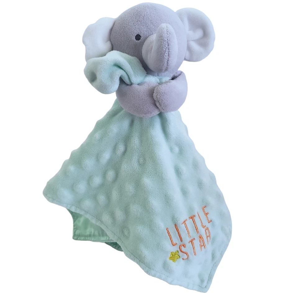 Manta de seguridad verde Carter's Child of Mine Elephant Little Star Sonajero Lovey Foto 4 de 4