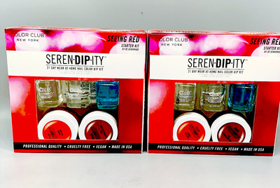 Color Club's New York 21-Day at Home Dip Seeing Red Starter Kit, 2 PK
