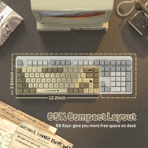 ATTACK SHARKxAJAZZ AK680 68-Key Wired Hotswap Programmable Mechanical Keyboard - Picture 15 of 43