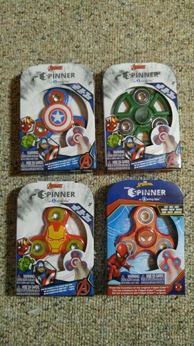 Marvel Avengers Spinners - Captain America, Hulk, Iron Man & Spider Man
