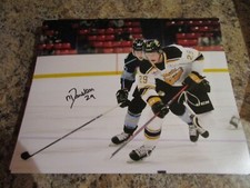 NATE DANIELSON SIGNED 8X10 MATTE PHOTO BRANDON WHEAT KINGS DETROIT RED WINGS (B)