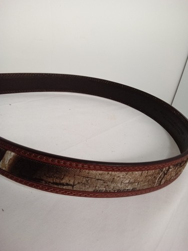 Cinturón de camuflaje para hombre/borde de cuero bronceado 34 - Imagen 9 de 10
