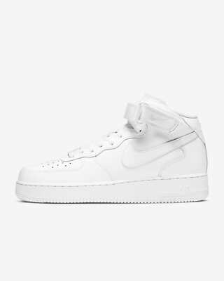 Size 11.5 - Nike Air Force 1 Mid Triple White for sale online | eBay