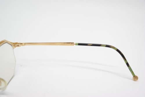 Vintage Glasses Rodenstock 7098 GP Green Brown Gold Half-Rim Frame - Picture 4 of 6