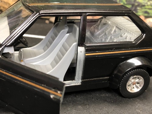 Imperfect 1:24 Diecast Bburago Italy BLACK & GOLD FIAT RITMO ABARTH No Box AS-IS - Picture 17 of 20