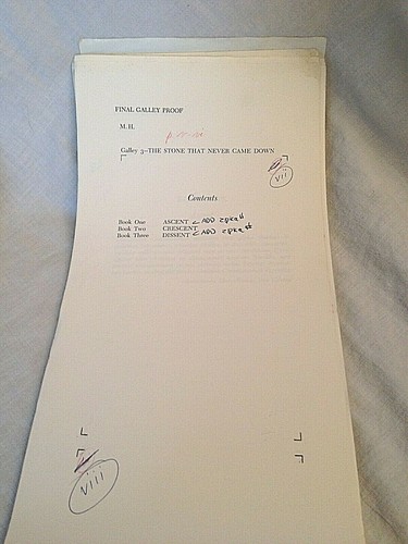 John Brunner, The Stone That Never Came Down - Final Galley Proof 1973, Locke - Picture 6 of 10