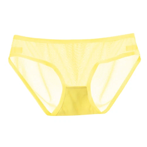 4 Pack Lot Sexy Women Low Waist Sheer Panties Underwear Mesh Cute Seamless Brief - Bild 10 von 22