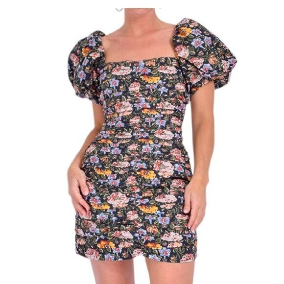 NWOT $595 RHODE SUZETTE PARTY DRESS IN BLOSSOMING CANOPY PRINT SIZE 0