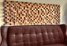 Akustik Diffusor / Absorber - 30x30 cm - Schallabsorber - Wandpaneel aus Holz