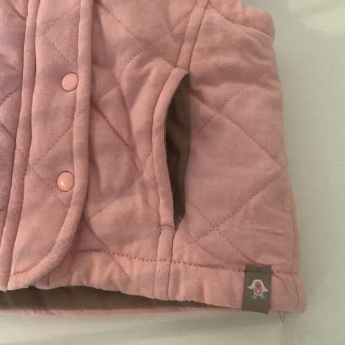 Pumpkin Patch Baby Girls Zip Front Pink Hooded Vest Size 6-9 Months Pink - Picture 7 of 7
