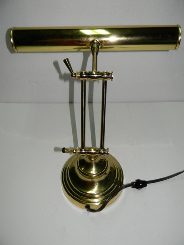House of Troy Advent 14" Polished Brass Piano Desk Lamp BH50933 - Picture 4 of 11