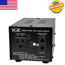 VT-500J - Japanese Step Up/Down Voltage Transformer Converts Japan 100 Volts